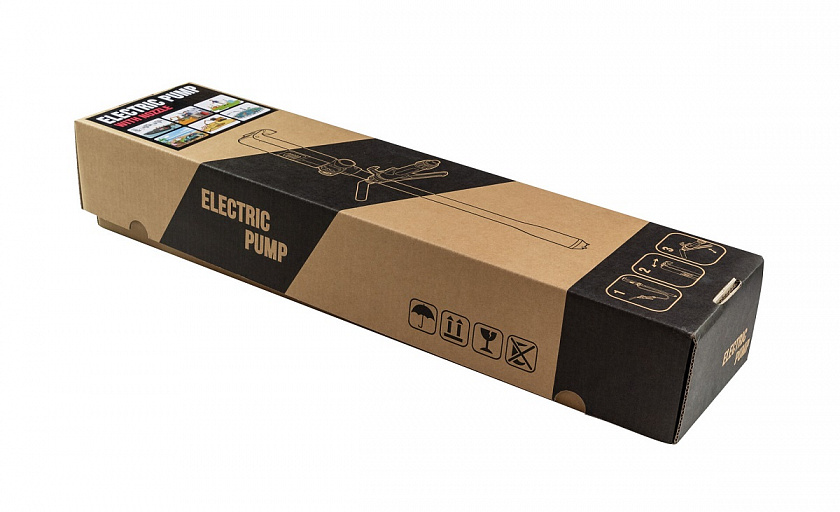 Насос электрический Dukshin 12 В (вольт) для перекачки топлива, с заправочным пистолетом (DEP-1504-12B)