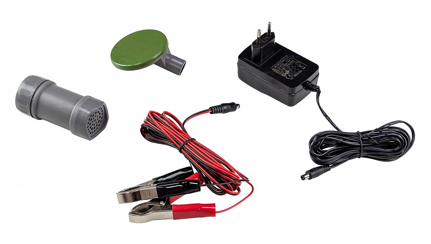 Насос электрический Dukshin 12 В (вольт) для перекачки топлива, с заправочным пистолетом (DEP-1504-12B)