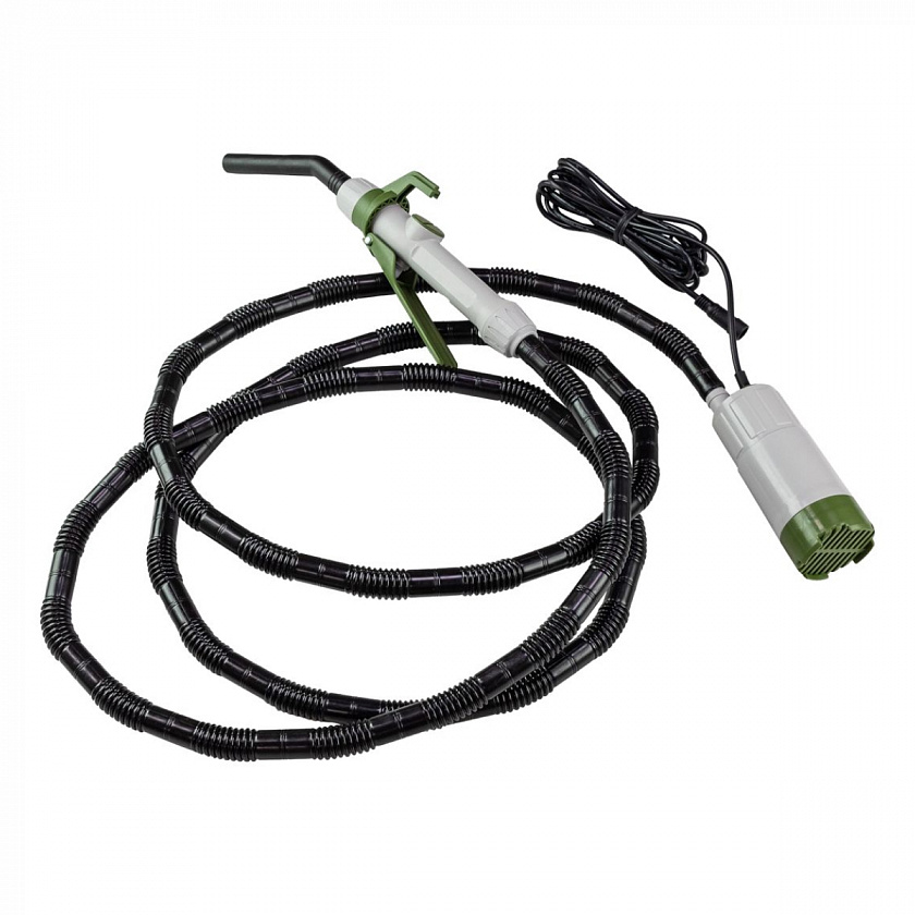 Насос электрический Dukshin 12 / 220 В (вольт) погружной  для перекачки топлива, с заправочным пистолетом (DEP-1603-12V)