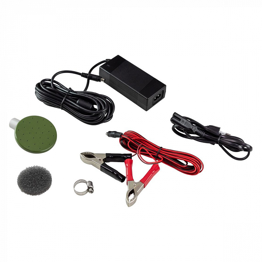 Насос электрический Dukshin 12 / 220 В (вольт) погружной  для перекачки топлива, с заправочным пистолетом (DEP-1603-12V)