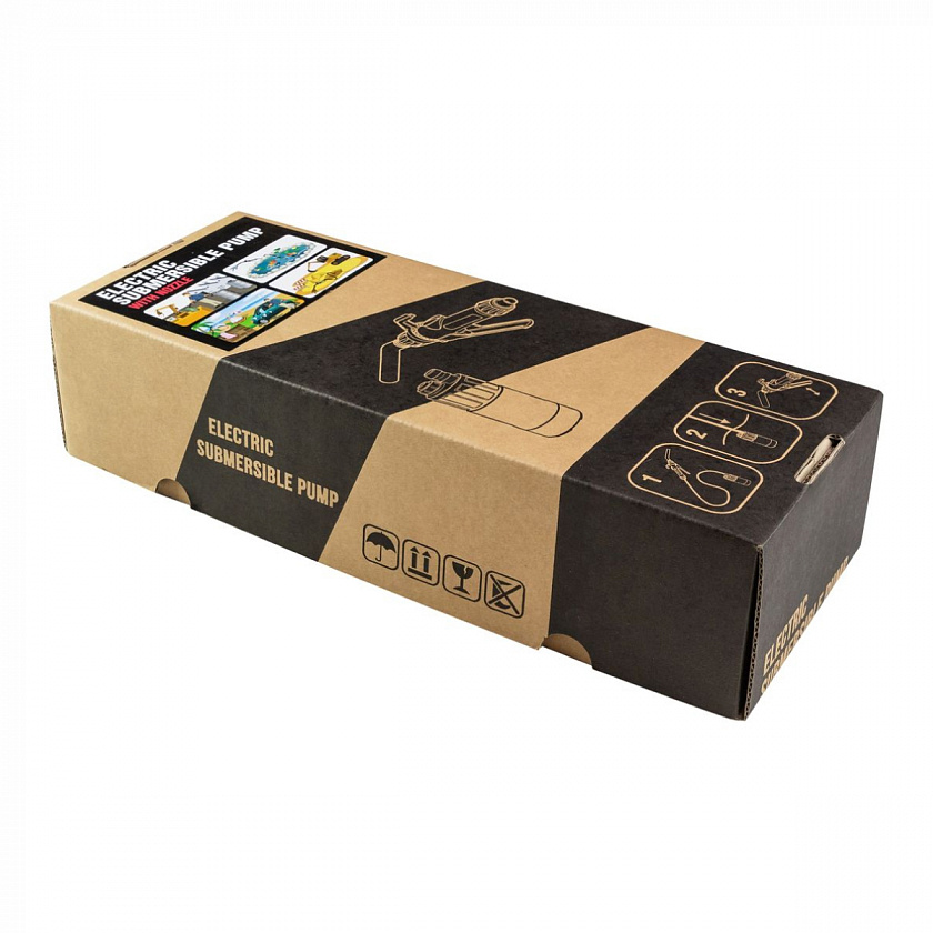 Насос электрический Dukshin 12 / 220 В (вольт) погружной  для перекачки топлива, с заправочным пистолетом (DEP-1603-12V)