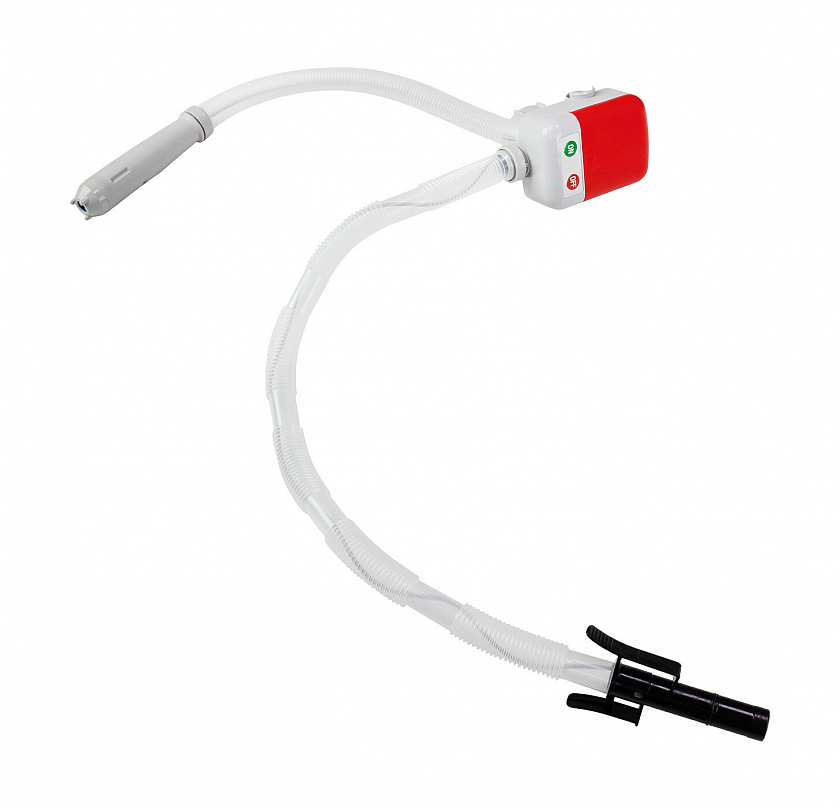 Насос электрический Dukshin на канистру для перекачки топлива на батарейках, с автоотключением (DP-101)