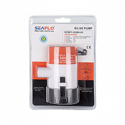 Помпа откачки воды SeaFlo 12 вольт 350GPH (1324,75 л/час, высота до 1 м) для лодки / катера / судна   