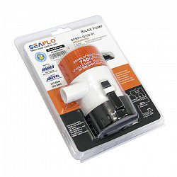 Помпа откачки воды SeaFlo 12 вольт 750GPH (2838,75 л/час, высота до 2 м) для лодки / катера / судна   