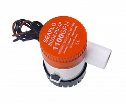 Помпа откачки воды SeaFlo 12 вольт 1100GPH (4163,5 л/час, высота до 4 м) для лодки / катера / судна   