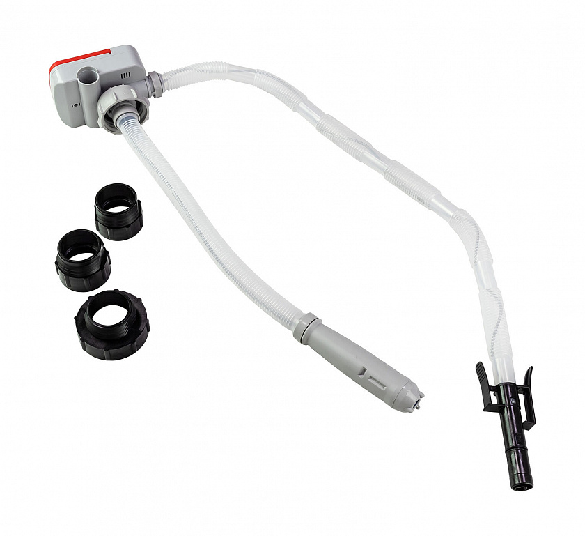 Насос электрический Dukshin на канистру для перекачки топлива на батарейках, с автоотключением (DP-101)