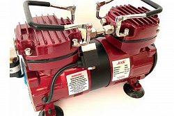 Компрессор JAS 1225 для аэрографа в комплекте со шлангом 1,8 м., 2 цилиндра, без ресивера   