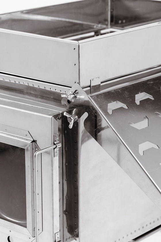 Печь-камин для палатки туристическая ИНВЕНТ "ПРО" (М) с экранами трансформерами