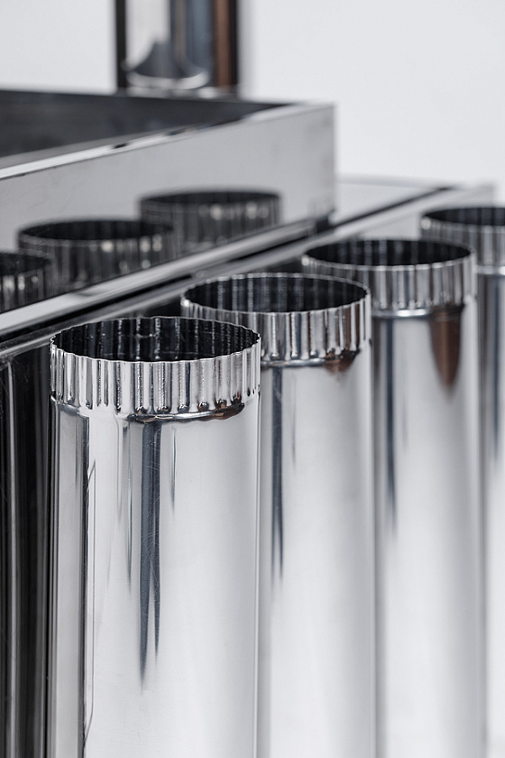 Печь-камин для палатки туристическая ИНВЕНТ (М), стационарные экраны 