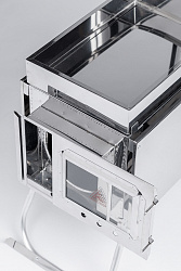 Печь-камин для палатки туристическая ИНВЕНТ (М), стационарные экраны    