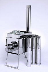 Печь для палатки туристическая ИНВЕНТ "Экономка" (М), стационарные экраны    