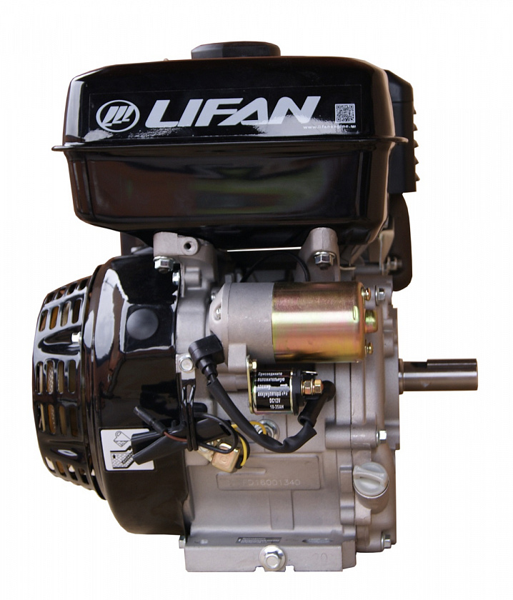 Бензиновый двигатель Lifan 177FD 7A (9 л.с., вал 25 мм) с электростартером, катушка 7 А 12В