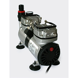 Компрессор JAS 1205 для аэрографа в комплекте со шлангом 1,8 м., 2 цилиндра, без ресивера   