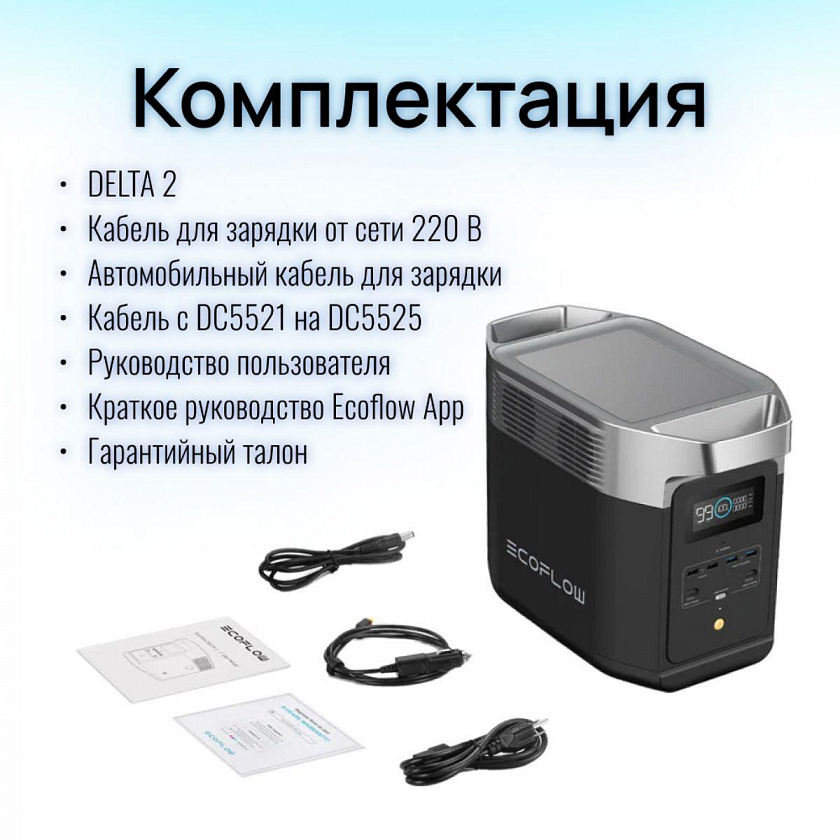 Портативная зарядная станция EcoFlow DELTA 2