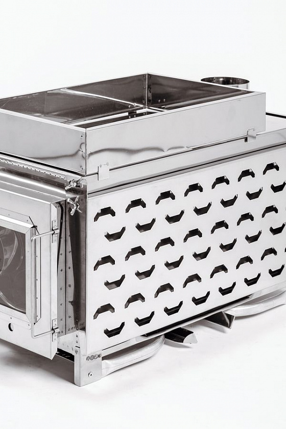 Печь-камин для палатки туристическая ИНВЕНТ "ПРО" (М) с экранами трансформерами