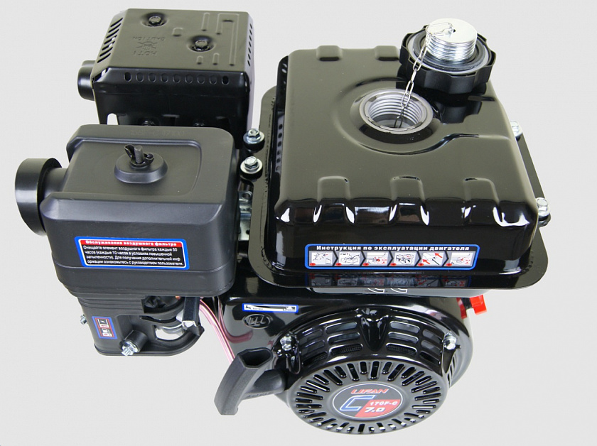 Бензиновый двигатель Lifan 170F-C PRO (7 л.с., вал 20 мм)