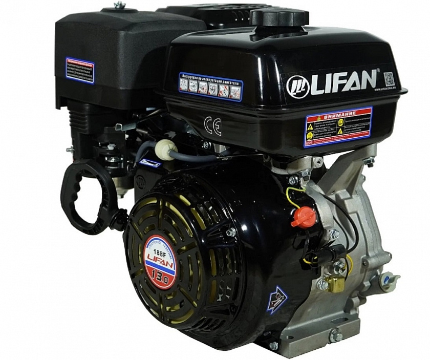 Бензиновый двигатель Lifan 188F (13 л.с., вал 25 мм)