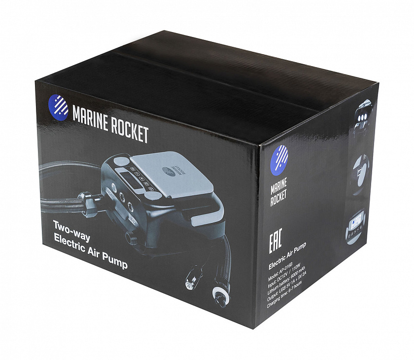 Электрический насос аккумуляторный "Marine Rocket AP-016B" 12 Вольт  для лодки ПВХ