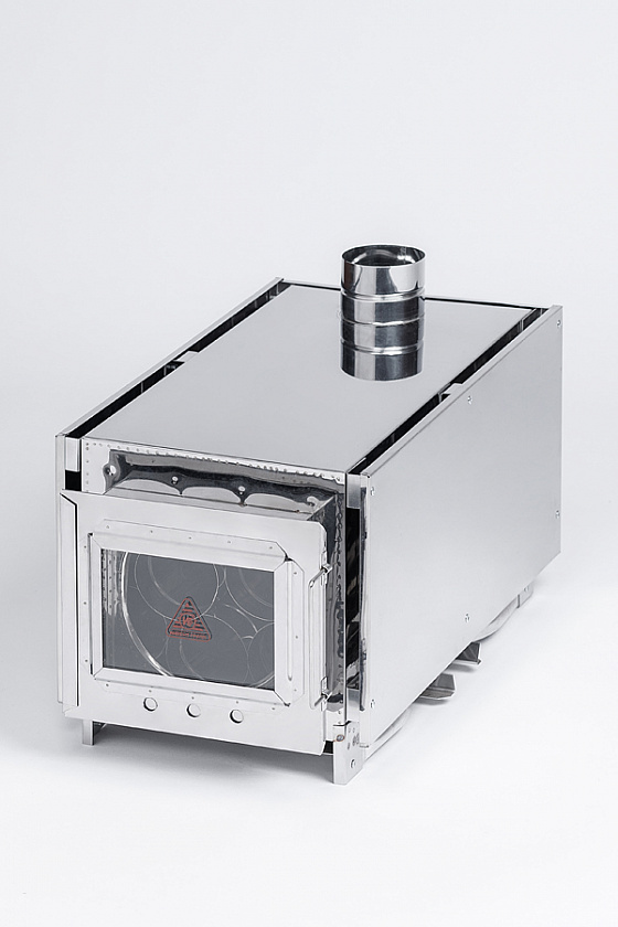 Печь-камин для палатки туристическая ИНВЕНТ (М), стационарные экраны 