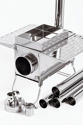 Печь для палатки туристическая ИНВЕНТ "ПРО" (М) с экранами трансформерами   