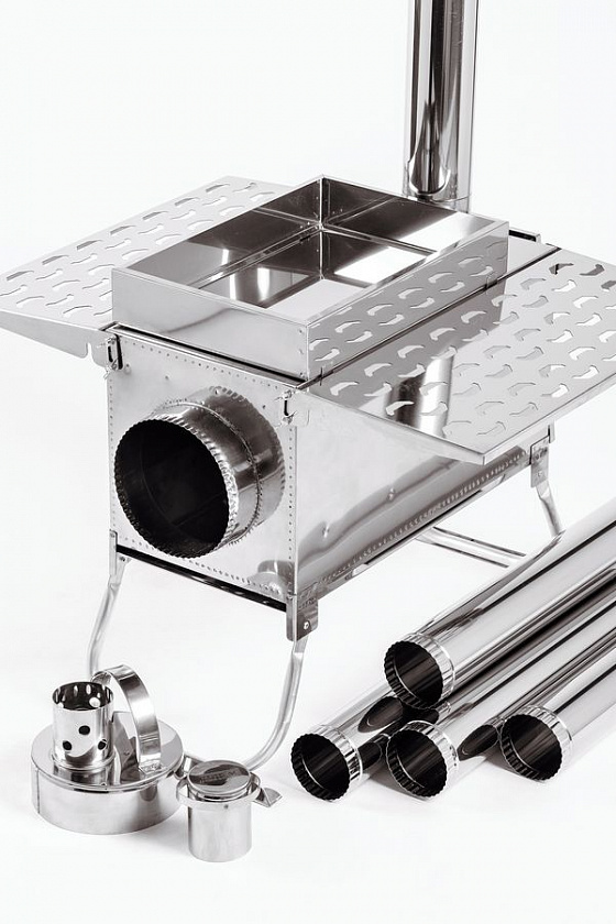 Печь для палатки туристическая ИНВЕНТ "ПРО" (М) с экранами трансформерами