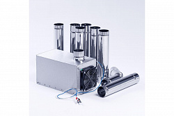 Теплообменник удлиненный ИНВЕНТ "Вектор-ВУ" для зимней палатки, из нержавеющей стали   