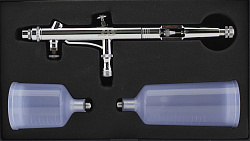 Аэрограф с компрессором, набор для аэрографии IZOJET 130-1185 (3 предмета: 130, 1185, 1401)   