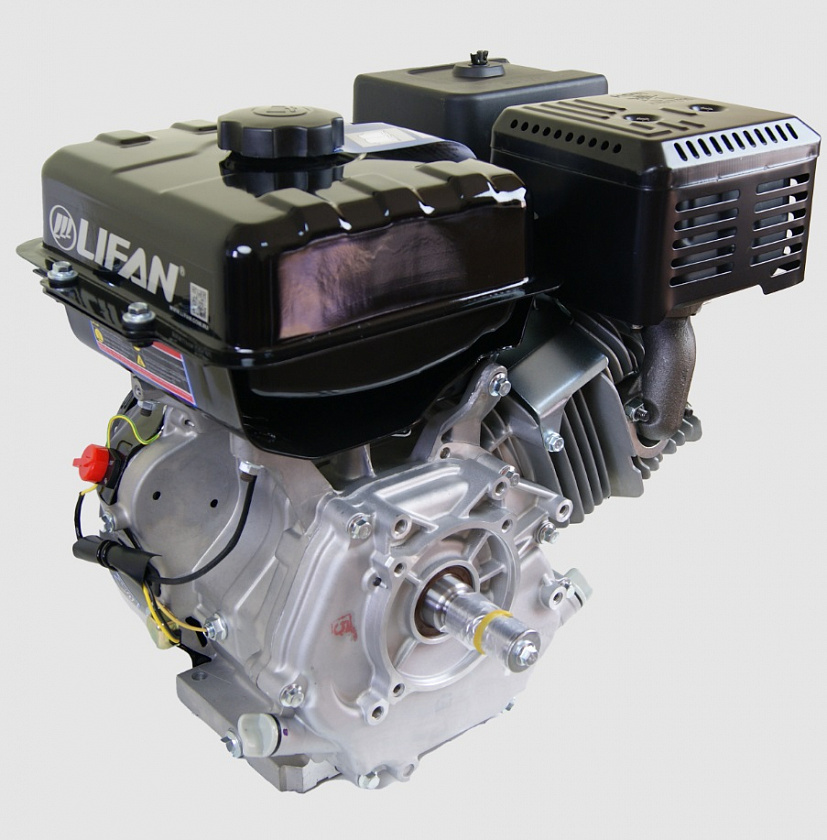 Бензиновый двигатель Lifan 190F-C PRO (15 л.с., вал 25 мм) катушка 3 А 12В