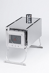 Печь-камин для палатки туристическая ИНВЕНТ (М), стационарные экраны    