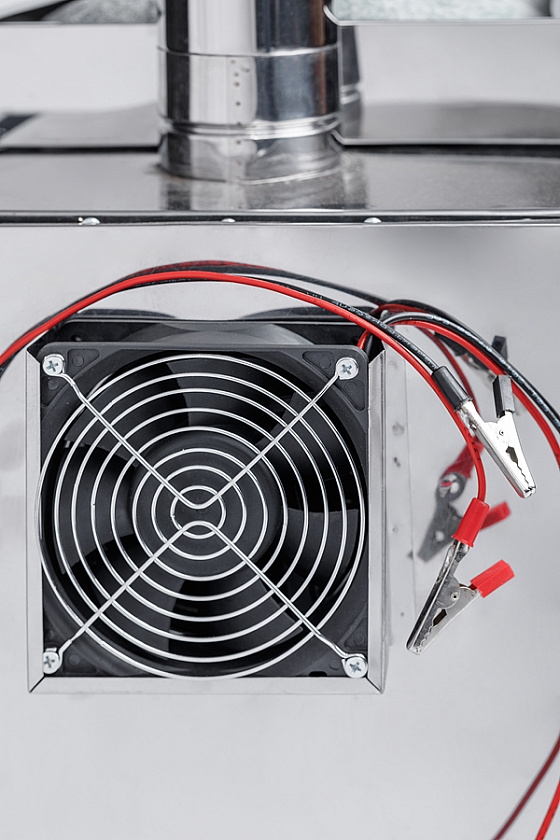 Печь-камин для палатки туристическая ИНВЕНТ (М) с теплообменником, стационарные экраны