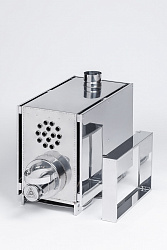 Печь для палатки туристическая ИНВЕНТ (М) с теплообменником, стационарные экраны   