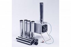 Теплообменник удлиненный ИНВЕНТ "Вектор-ВУ" для зимней палатки, из нержавеющей стали   