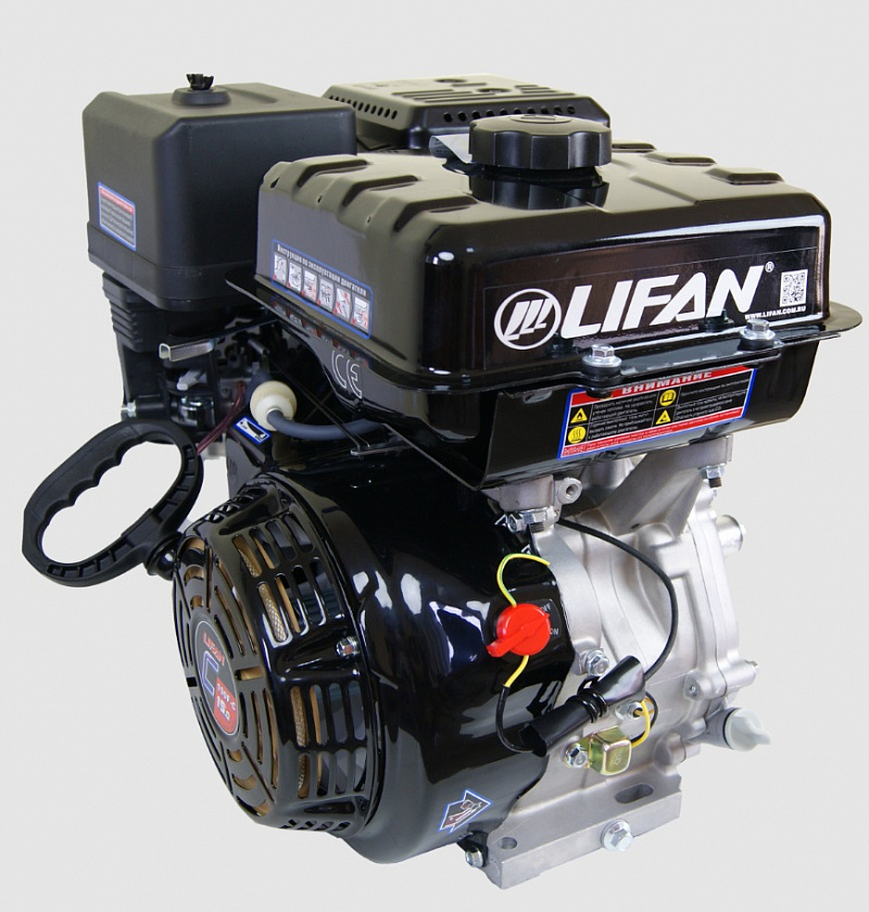 Бензиновый двигатель Lifan 190F-C PRO (15 л.с., вал 25 мм) катушка 3 А 12В