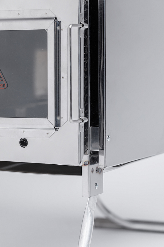 Печь-камин для палатки туристическая ИНВЕНТ (М), стационарные экраны 