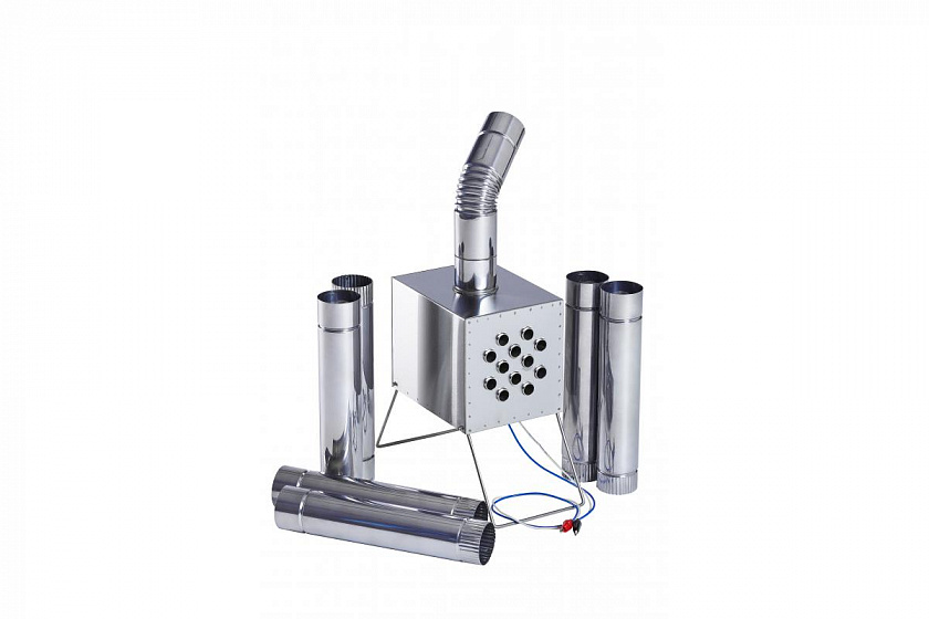 Теплообменник ИНВЕНТ "Вектор-В" для зимней палатки, из нержавеющей стали