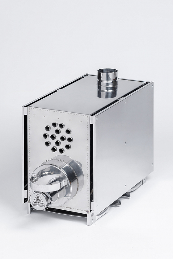 Печь для палатки туристическая ИНВЕНТ (М) с теплообменником, стационарные экраны