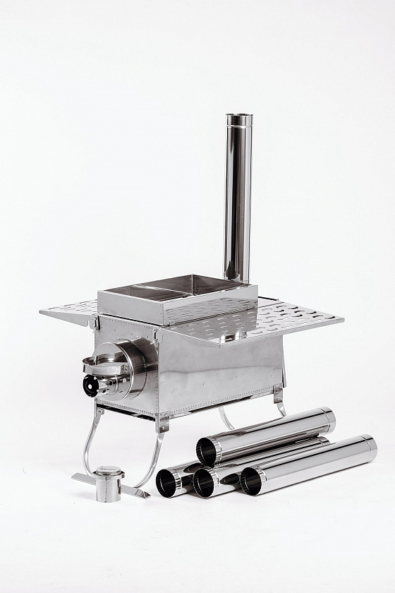 Печь для палатки туристическая ИНВЕНТ "ПРО" (М) с экранами трансформерами