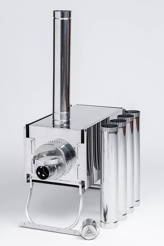 Печь для палатки туристическая ИНВЕНТ "Экономка" (М), регулируемые экраны 