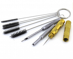 Аэрограф с компрессором, набор для аэрографии IZOJET 130-1185 (6 предметов: 130, 1185, 1401, 1601, 1390, 1636)   