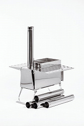 Печь-камин для палатки туристическая ИНВЕНТ "ПРО" (М) с экранами трансформерами   