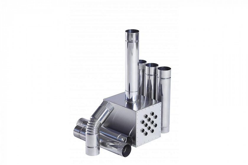 Теплообменник ИНВЕНТ "Вектор-В" для зимней палатки, из нержавеющей стали