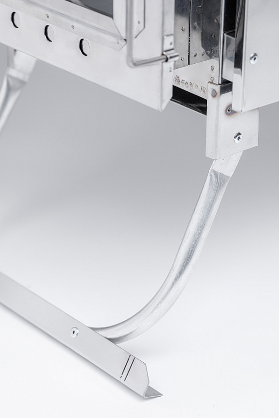 Печь-камин для палатки туристическая ИНВЕНТ (М) с теплообменником, стационарные экраны