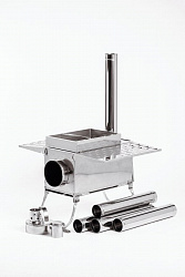 Печь для палатки туристическая ИНВЕНТ "ПРО" (М) с экранами трансформерами   