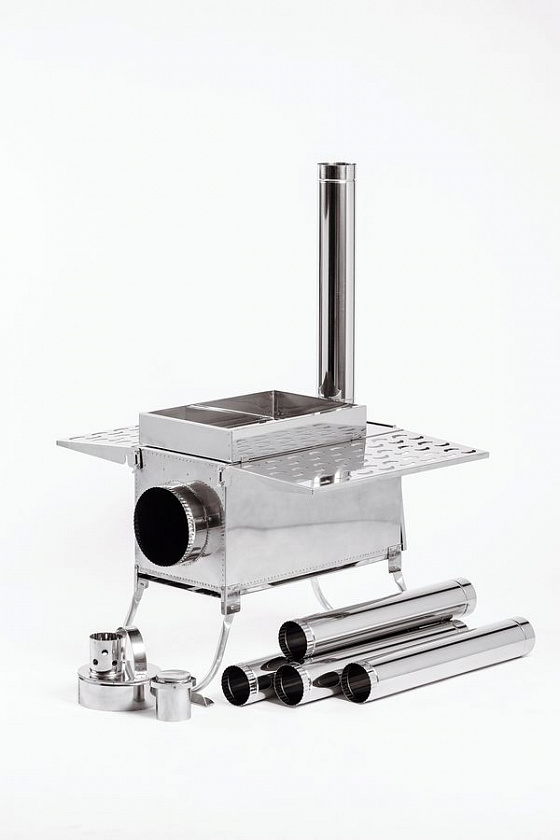 Печь для палатки туристическая ИНВЕНТ "ПРО" (М) с экранами трансформерами